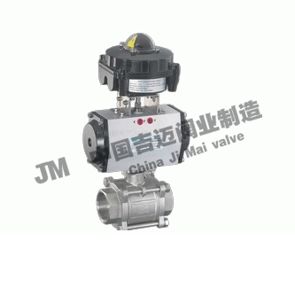 三片式氣動球閥Q611F