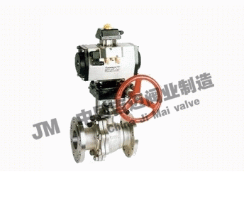 氣動帶手輪球閥Q641F